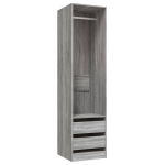 vidaXL riidekapp sahtlitega, hall Sonoma 50x50x200 cm tehispuit