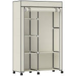 Riidest riidekapp 103x43x162,5 cm kreem, hoiustamine