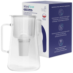 AquaFlow ClassGlass 3-liitrine valge klaasist veefiltri kann + 1 veefilter