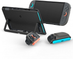 Must juhe Nintendo Switch 2 Spigen Nano Pop &ndash; mugavaks kaitseks ja m&auml;ngur&otilde;&otilde;muks.