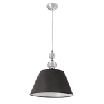 Rippvalgusti Candellux Aral, kroomitud viimistlus, must vari, E27 1x60 W