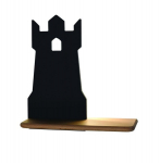 Candellux laste LED seinalamp Tower 21-84712, must