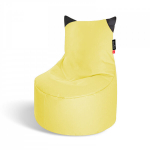 Laste tumba Qubo Munchkin Citro POP FIT kollane, praktiline disain, kunstnahast