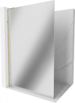 Mexen Kioto L du&scaron;isein Walk-in 100 x 200 cm, peegel, kuldne - 800-100-103-50-50