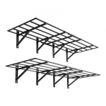 Seinale Paigaldatav Garaazi Riiul 183,2x63,5x30,5 cm Must Teras Ladustamine
