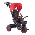 V&auml;ikelapse kolmerattaline jalgratas 6-&uuml;hes laste trike 97x54x80-98 cm punane must reguleeritava istmega