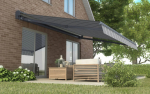Automaatne terrassimarkiis Premium Automatic, 400x300 cm, hall/valge