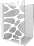 Mexen Kioto L du&scaron;isein Walk-in 90 x 200 cm, valge laine, kuldne harjatud - 800-090-103-55-97