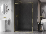 Mexen Kioto-F du&scaron;i vahesein Walk-in raamiga 120 x 202 cm, l&auml;bipaistev 8 mm, kuldne - 800-120-104-50-00