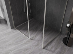 Mexen Kioto-F Du&scaron;isein Walk-in raamiga 120 x 75 cm, l&auml;bipaistev 8 mm, harjatud nikkel - 800-120-202-04-97-075