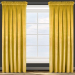 Eurofirany pimendav kardin ZYQ-04, 135x270 cm, kollane