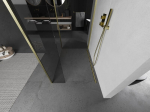 Mexen Kioto du&scaron;isein Walk-in 125 x 100 x 30 cm, l&auml;bipaistev, kullatud harjatud - 800-125-100-221-55-00-030