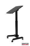 Reguleeritava k&otilde;rgusega laud Sun-Flex EasyDesk Pro, 60x52x112,8 cm, must
