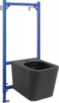 Mexen Teo seinapealne bidee komplekt raam Fenix B koos bideega, must matt - 69935855185, 51x34,5x35 cm