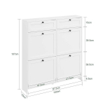 Kingakapp 100x19x107 cm Valge, MDF