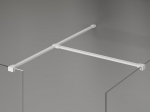 Mexen Kioto-X du&scaron;isein Walk-in 130 x 110 cm, l&auml;bipaistev 10 mm, valge - 800-130-202-20-00-110-X