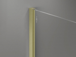 Mexen Kioto-X du&scaron;isein Walk-in 110 x 110 cm, l&auml;bipaistev 10 mm, kuldne harjatud - 800-110-202-55-00-110-X