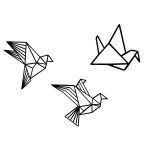 Riputatav dekoratsioon Origami 31 cm