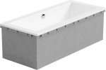 Mexen X-ST vahtpol&uuml;st&uuml;reen kate ristk&uuml;likukujulisele vannile 120-150 x 70-90 cm, valge - 55020-00, 120-150 x 70-90 cm
