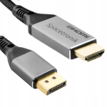 Displayport Hdmi-kaablile 4k 60hz Spacetronik 3m Ultra Hd Dp 1.4