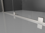 Mexen Velar liuglev du&scaron;isein Walk-in 150 x 200 cm, h&auml;rmatisatsioon 8 mm, harjatud nikkel - 871-150-000-33-97
