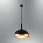 Opviq rippvalgusti L1456, must/kuldne