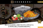 Kaanega ovaalne kuju 8l, marmorkattega, induktsioon