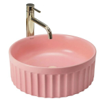 Tasapinnapealne Valamu Rea Duo Sweet Pink Roosa, 38X38X15Cm