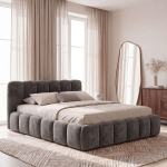 Voodi TRIUMPH mini LINE + Madrats SAPNAS 2 XL|140x200|Hall #53|Veluur
