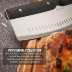 Pitsa l&otilde;ikur, &bdquo;Orient&ldquo;, &bdquo;Carbon&ldquo; seeria, 34 cm, roostevabast terasest, &bdquo;Ergo Grip&ldquo; k&auml;epide, tera kaitse, must