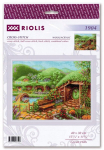 Riolis 1904 Roheline m&auml;gi, ristpistekomplekt 40x30 cm