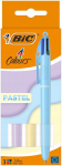 Bic 4-v&auml;rviline pastelne automaatpliiats, 4 v&auml;rvi, 4in1 komplekt, 3 tk.