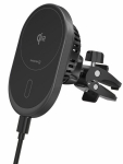 Telefonihoidja Swissten magnetiline autohoidik MagRide koos juhtmevaba laadimisega Qi2 15W (MagSafe-&uuml;hilduv)