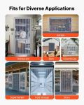PVC lamellkardin 2,1 m x 1,2 m, 8-osaline komplekt
