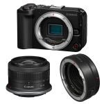 Digikaamera Canon EOS R50 V + RF-S 18-45mm F4.5-6.3 IS STM + kinnitusadapter EF-EOS R (must)