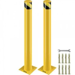 Turvapost VEVOR 107 cm, terasest, kollane, l&auml;bim&otilde;&otilde;t 11,4 cm