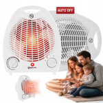 Farelka soojusventilaator, 2 v&otilde;imsustaset, termostaat, 2000 W, valge