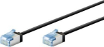Goobay Cat 6a Slim Utp v&otilde;rgukaabel, 0,5m, must