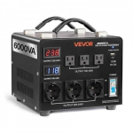 Pingemuundur VEVOR 6000VA, 110V/220V, LCD-ekraaniga