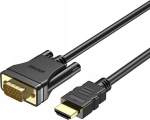 Unitek V1185a01 Hdmi-vga kaabel, 2m, Full Hd 1080p@60hz