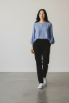 Naiste satiinist pluus, Bonprix, sinine, S/M