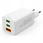 Hama 65w Gan laadija: 2x Usb-c, 1x Usb-a, Pd, Qc