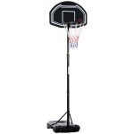 Basketball-korv statiiviga, reguleeritav 160&ndash;210 cm, must