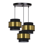 Candellux rippvalgusti Prestige 33-17949, musta/kuldse v&auml;rvusega