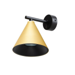 Milagro seinavalgusti Cone, must/kuldne