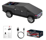 "Cybertruck" juhtmevaba raadiovastuv&otilde;tja, k&otilde;lar WSTER WS-580 &ndash; 15 W v&auml;ljundv&otilde;imsus ja RGB LED-efektid! V&auml;rvus - must