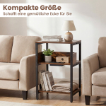 Abilaudade komplekt, 40x30x61 cm, pruun, hoiuriiulid