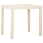 vidaXL aialaud, valge, 79 x 65 x 72 cm, plast, Balta