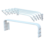 Pesukuivatusrest 4m/80cm valge