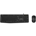 CANYON SET-1 EN Klaviatuur+Hiir Juhtmega Must, CANYON SET-1 EN Keyboard+Mouse Wired Black CNE-CSET1-UK/US